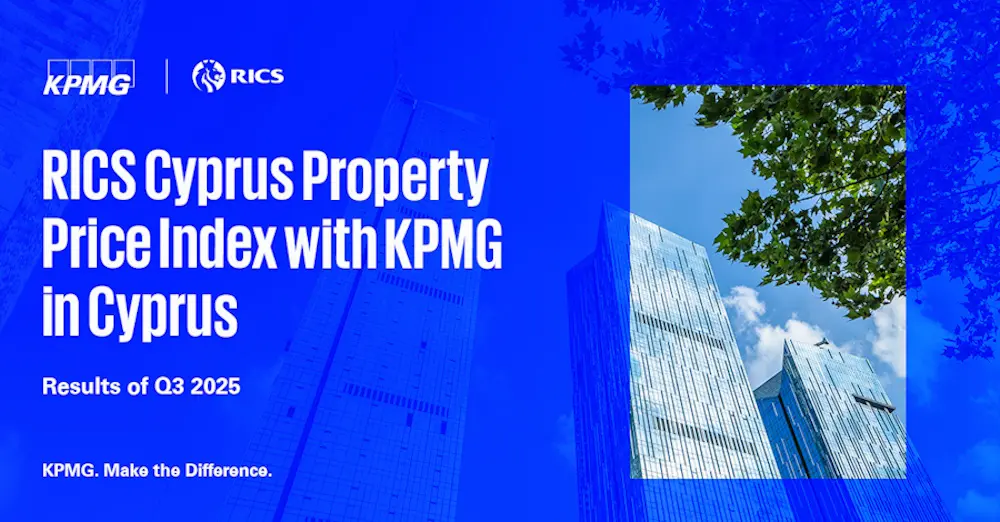 Αποτελέσματα Δείκτη Αξιών Ακινήτων  “RICS Cyprus Property Price Index with KPMG in Cyprus”  για το 3o τρίμηνο του 2025