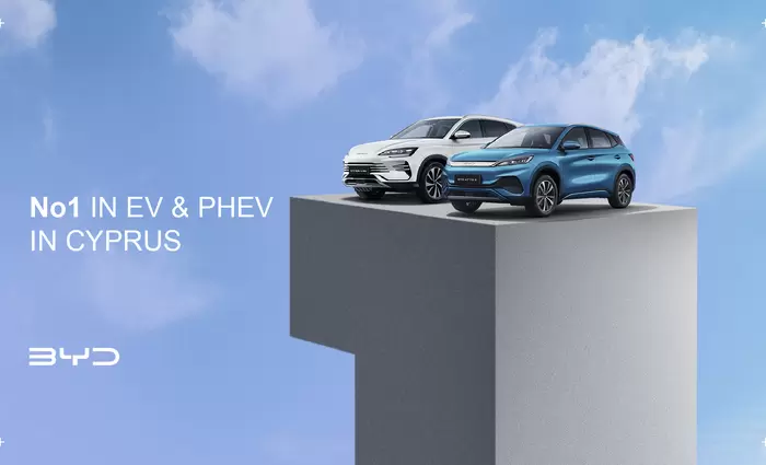 Η BYD Νο1 σε Εγγραφές EV & PHEV στην Κύπρο τον Φεβρουάριο