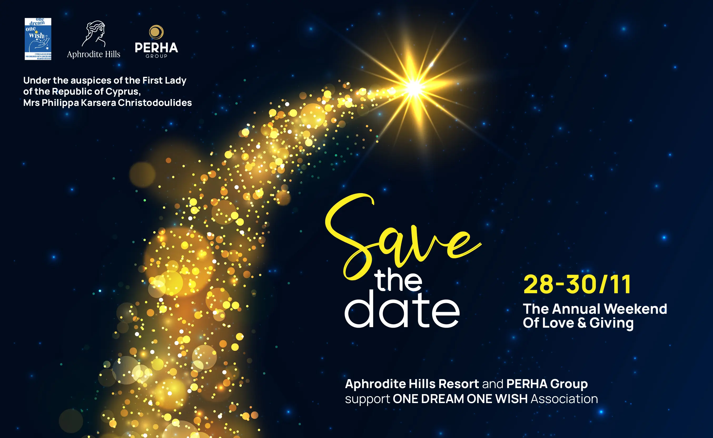 To Weekend of Love and Giving Επιστρέφει αυτόν τον Νοέμβριο