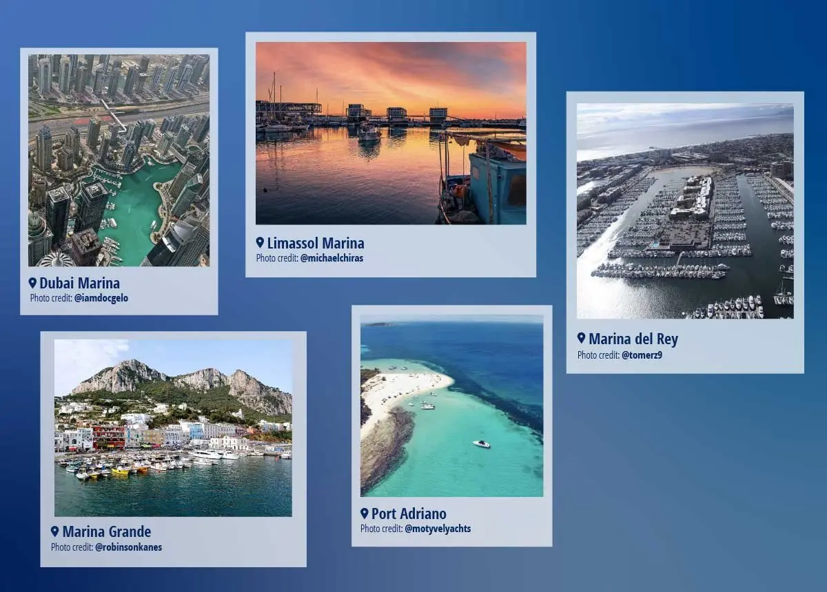 H μαρίνα Λεμεσού στις 10 κορυφαίες instagrammed μαρίνες του κόσμου
