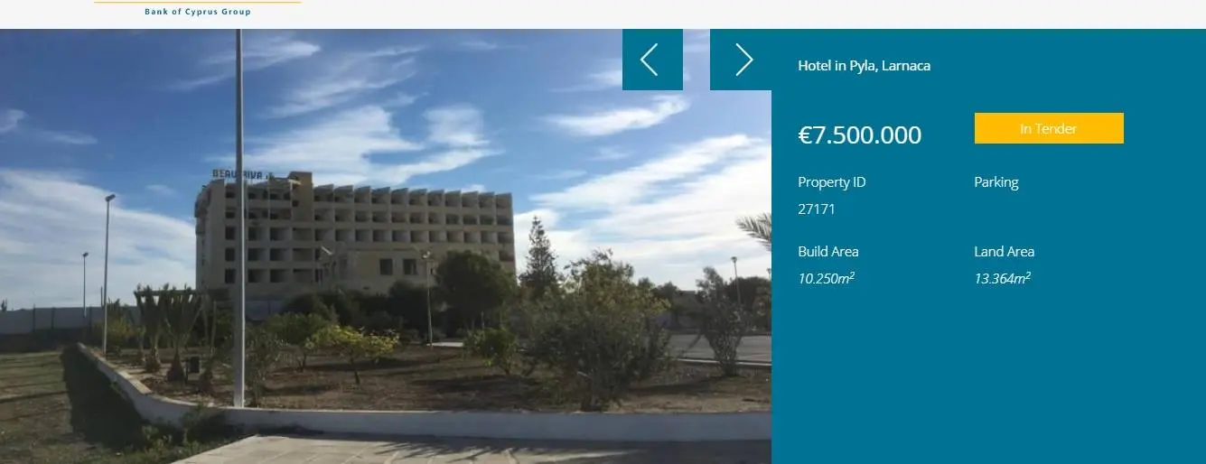 Τράπεζα Κύπρου: Στο σφυρί το Beau Rivage για €7,5 εκατ.