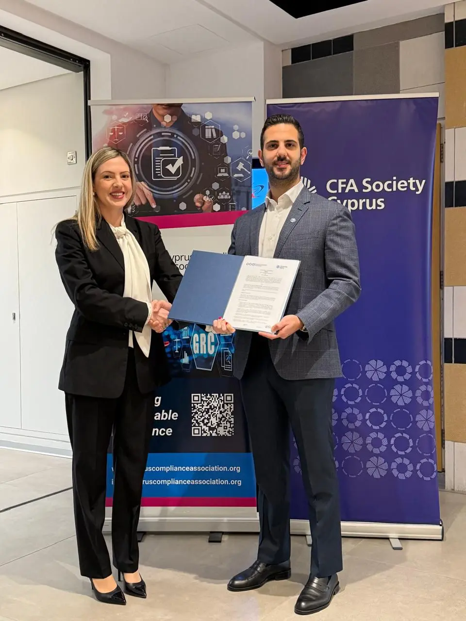 Μνημόνιο Συνεργασίας μεταξύ CFA Society Cyprus - Cyprus Compliance Association