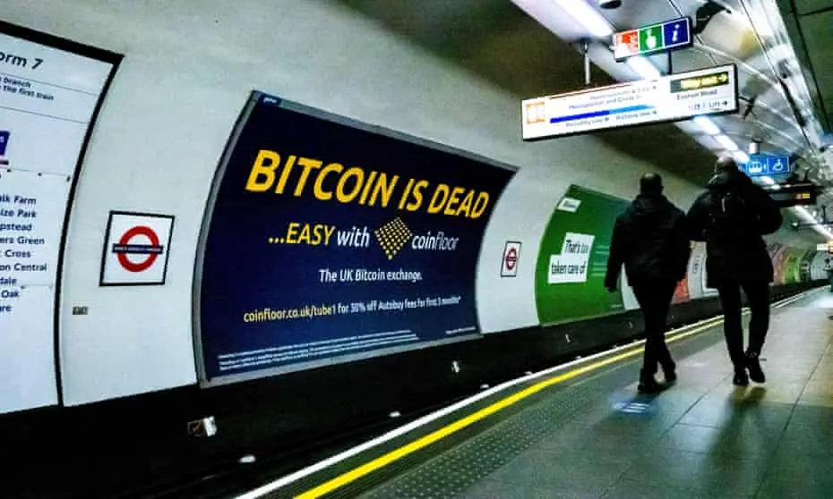 Τα crypto «βομβαρδίζουν» το μετρό του Λονδίνου