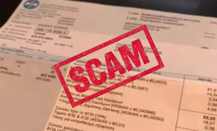 Νέα ηλεκτρονική απάτη με «λογαριασμούς» ρεύματος