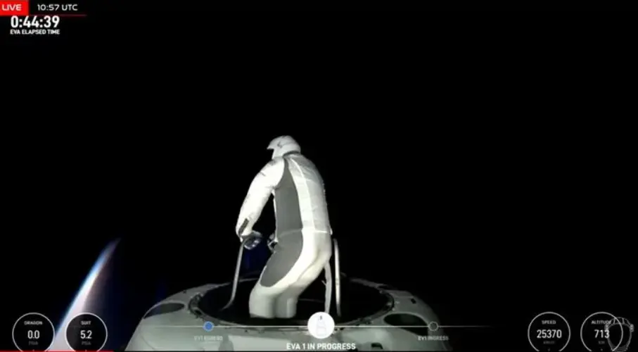 Έναν «τέλειο κόσμο» είδε ο επιχειρηματίας που βγήκε από το διαστημόπλοιο στο διαστημικό κενό (βίντεο)