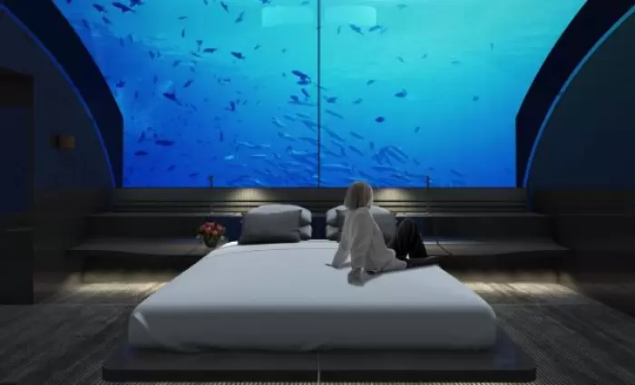 Μια σουίτα κάτω από το νερό στις Μαλδίβες
