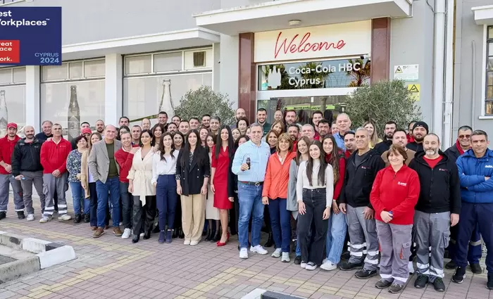 H Coca-Cola HBC Κύπρου κορυφαίος εργοδότης το 2024