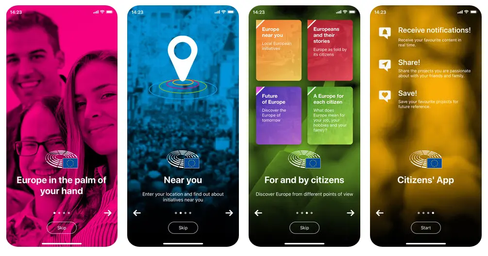 Citizens Application: Όλη η Ευρώπη στην παλάμη σου