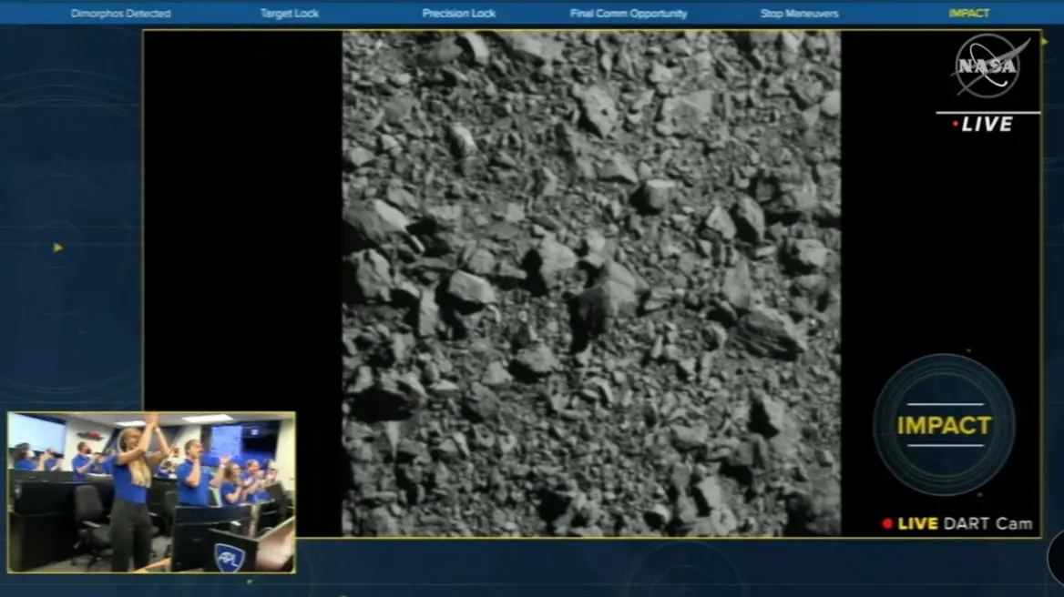 Η NASA χτυπά αστεροειδή για να τον εκτρέψει από την πορεία του