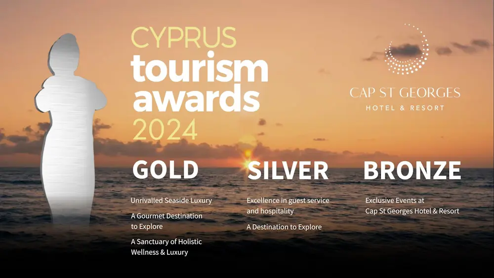 6 Διακρίσεις για το Cap St Georges Hotel & Resort στα Cyprus Tourism Awards 2024