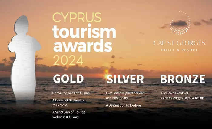 6 Διακρίσεις για το Cap St Georges Hotel & Resort στα Cyprus Tourism Awards 2024