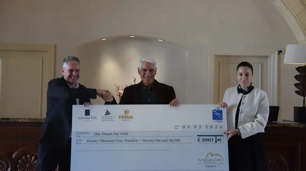 Aphrodite Hills Resort και PERHA Group στηρίζουν το έργο του Συνδέσμου «Ένα Όνειρο Μια Ευχή»