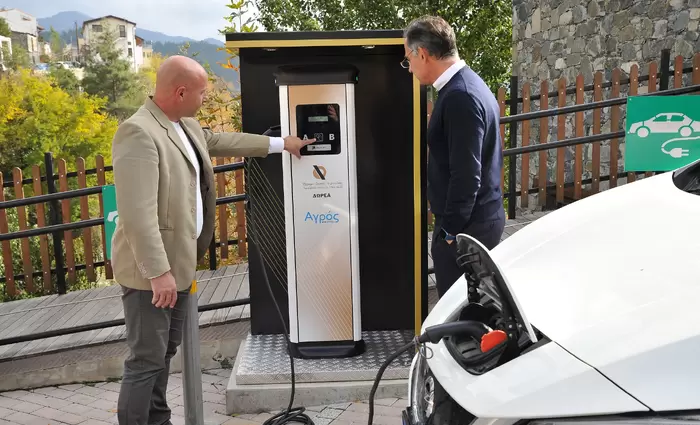 Αγρός: Ανάμεσα στα πρώτα χωριά της Κύπρου με φορτιστή ηλεκτρικών αυτοκινήτων