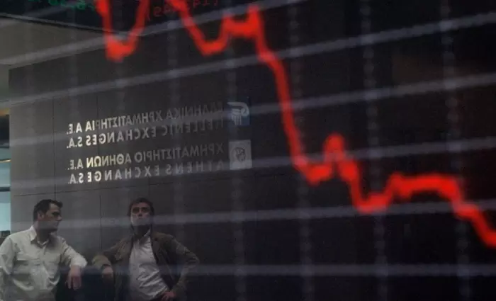 Εικόνα κατάρρευσης παρουσιάζει το Χρηματιστήριο Αθηνών