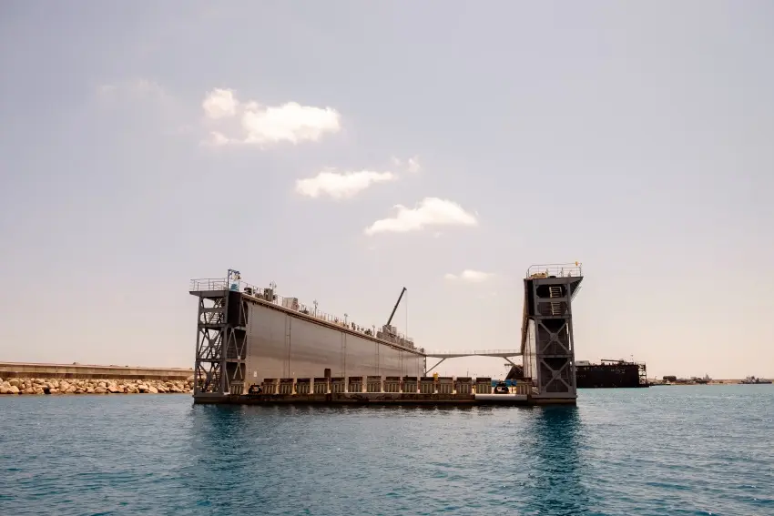 Εντυπωσιακές εικόνες από την Πλωτή Δεξαμενή στο Λιμάνι Λεμεσού