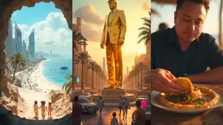 Βίντεο τεχνητής νοημοσύνης από τον Τραμπ με τη «φαντασίωσή» του για τη Γάζα