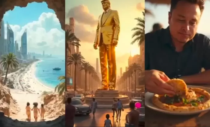 Βίντεο τεχνητής νοημοσύνης από τον Τραμπ με τη «φαντασίωσή» του για τη Γάζα