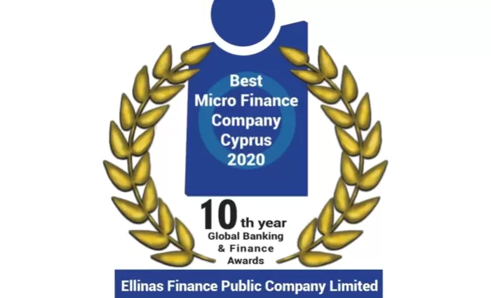 Διεθνής βράβευση της Ellinas Finance ως Best Micro Finance Company Cyprus 2020