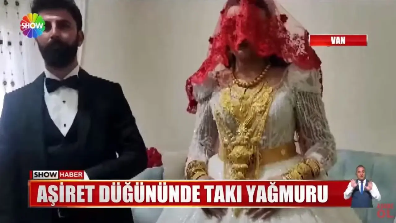 Χρυσός γάμος στην Τουρκία: 4 κιλά χρυσό στη νύφη, 6 εκατ. λίρες στον γαμπρό