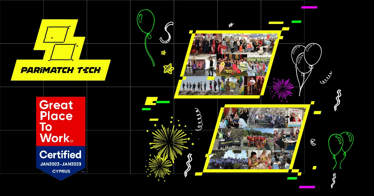 Η Parimatch Tech Great Place to Work για δεύτερη συνεχόμενη χρονιά