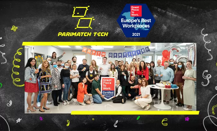 Η Parimatch Tech διακρίθηκε στα «Europe’s Best Workplaces™ 2021»