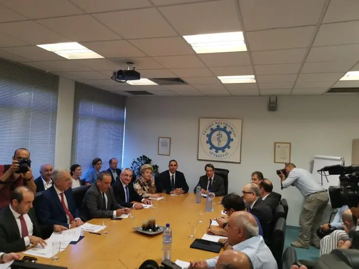 Σύσκεψη με τον ΠτΔ στο Γενικό Νοσοκομείο Λευκωσίας για το ΓεΣΥ