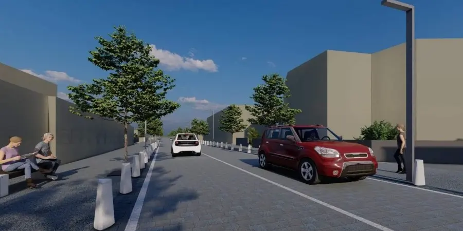 Σε εξέλιξη η ανάπλαση της Λεωφόρου Κόλπου των Κοραλλίων στην Πέγεια