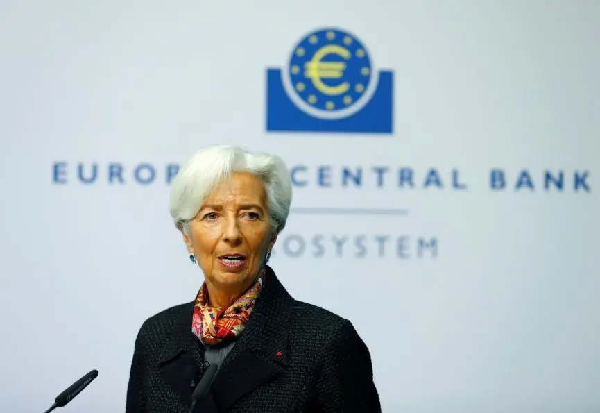 Λαγκάρντ: Ευθυγράμμιση ΕΚΤ με κεντρική τράπεζα ΗΠΑ