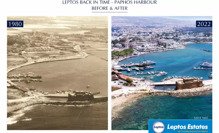 Λεπτός πίσω στο χρόνο: Το λιμανάκι της Κάτω Πάφου 'Πριν' και 'Μετά'