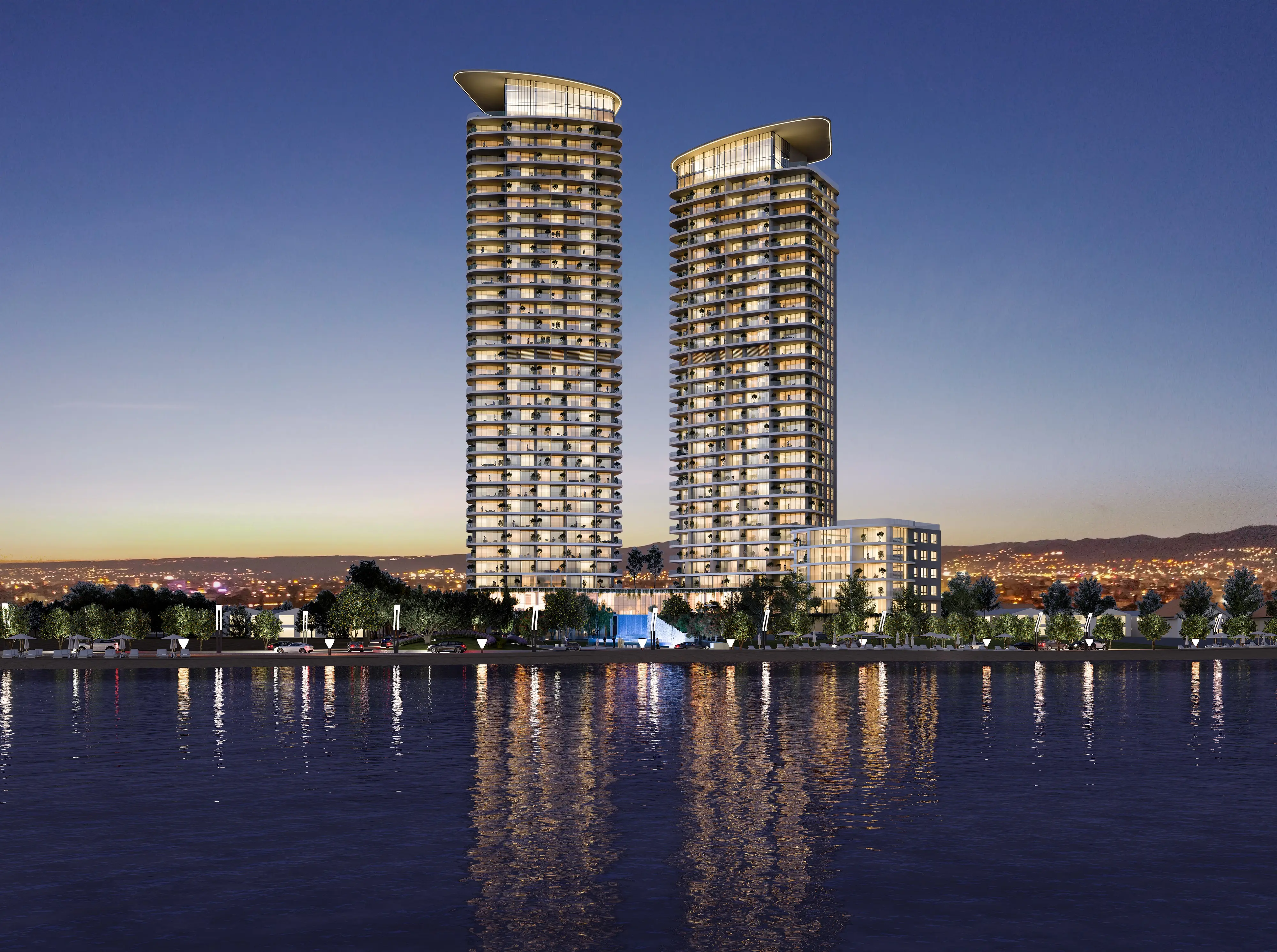 Η κατασκευή βρίσκεται σε πλήρη εξέλιξη στο Limassol Blu Marine μέρα και νύχτα