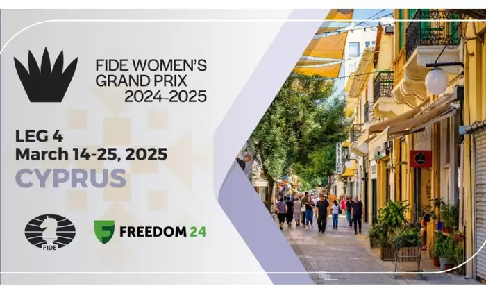 Το Γκραν Πρι Γυναικών της FIDE με την υποστήριξη της Freedom24 θα διεξαχθεί στη Λευκωσία