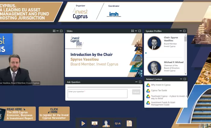 Invest Cyprus: Προώθηση του τομέα των επενδυτικών ταμείων στο εξωτερικό