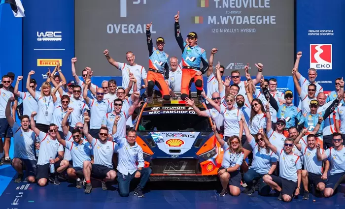 Θρίαμβος της Hyundai στο Ράλι “Ακρόπολις” 2024 1-2-3 στο βάθρο των νικητών!