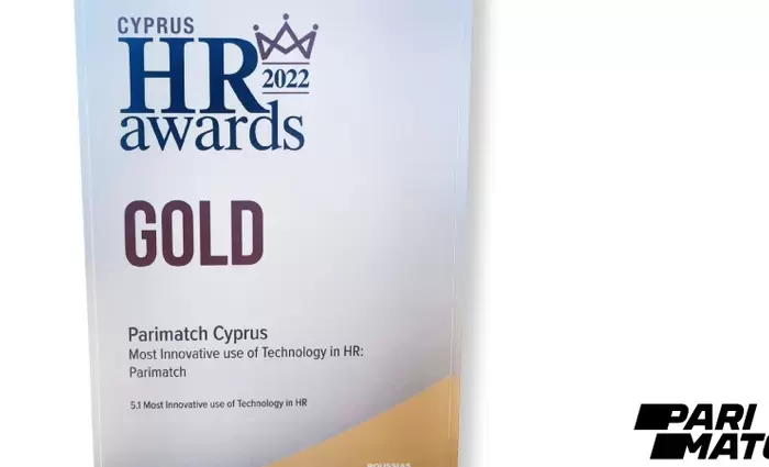 Η Parimatch κέρδισε Χρυσό Βραβείο για την Πιο Καινοτόμο Χρήση Τεχνολογίας στο HR στα Cyprus HR Awards 2022