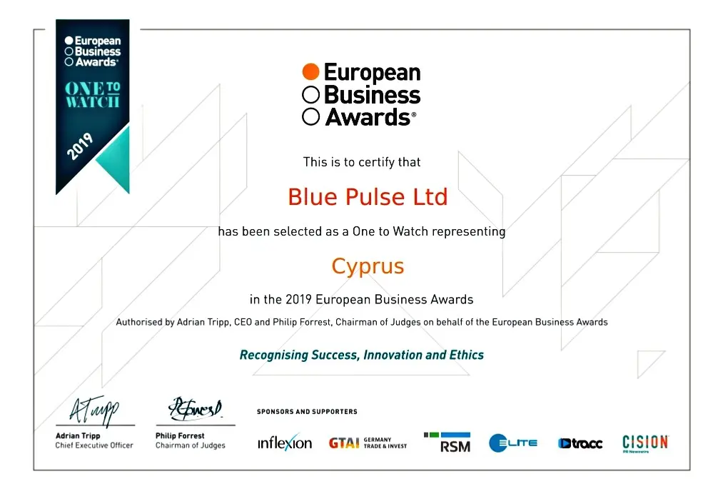 Η Blue Pulse Ltd, είναι και επίσημα «One to Watch»