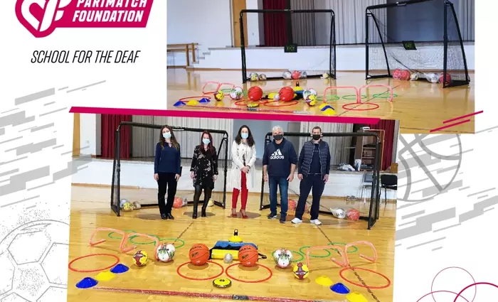 Δωρεά στη Σχολή Κωφών από το Parimatch Foundation