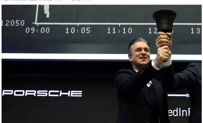 Ντεμπούτο της Porsche στο χρηματιστήριο της Φρανκφούρτης