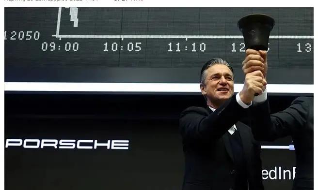 Ντεμπούτο της Porsche στο χρηματιστήριο της Φρανκφούρτης