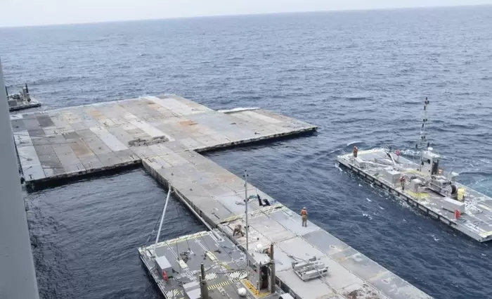 Oλοκληρώθηκε η κατασκευή της αμερικανικής προβλήτας στη Γάζα