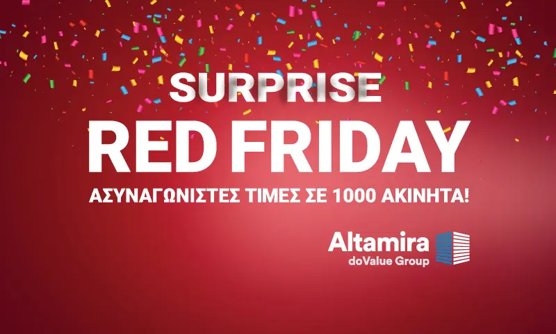 Red Friday από την Altamira με 1000 ακίνητα σε τιμές προσφοράς