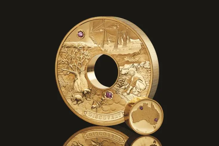 Νομισματοκοπείο του Περθ: Κόβει χρυσό νόμισμα με ροζ διαμάντια