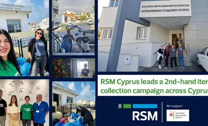 Η RSM Cyprus στηρίζει τον Αντικαρκινικό Σύνδεσμο Κύπρου