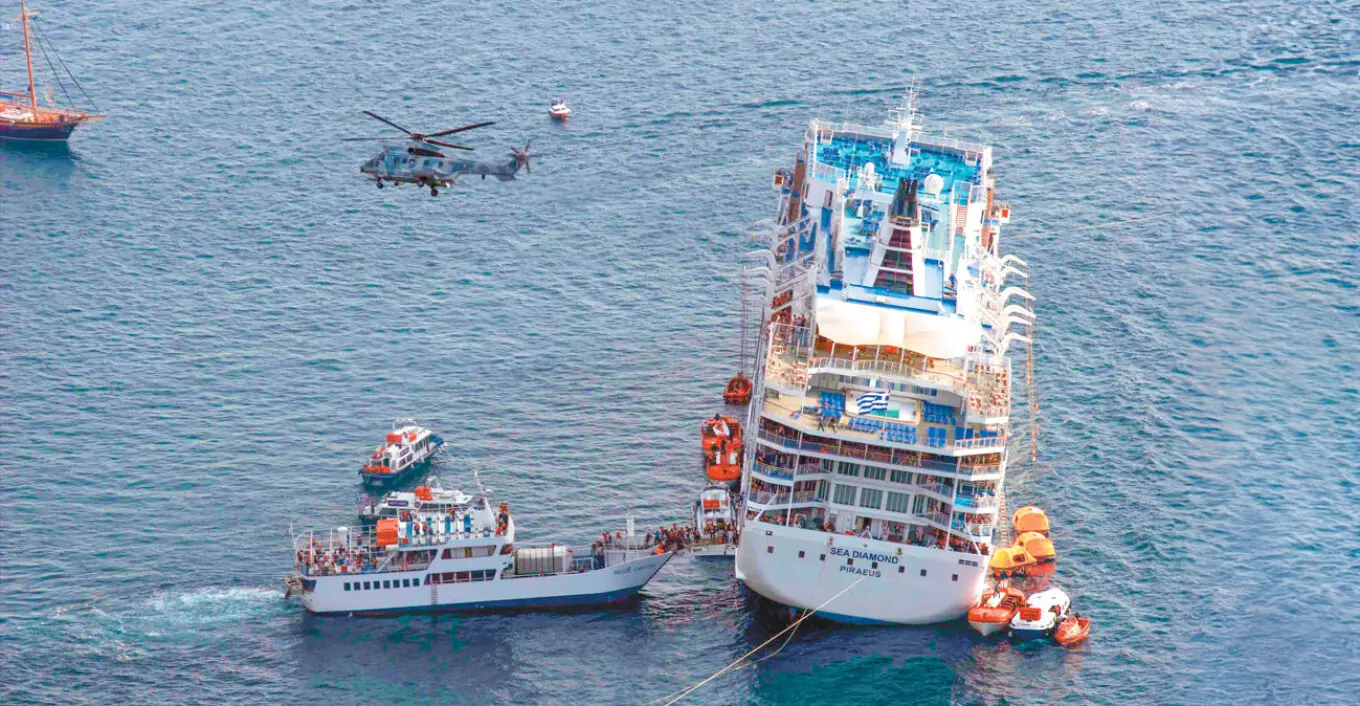 Sea Diamond - Σαντορίνη: Πρόστιμο €7 εκατ. για το ναυάγιο 17 χρόνια μετά