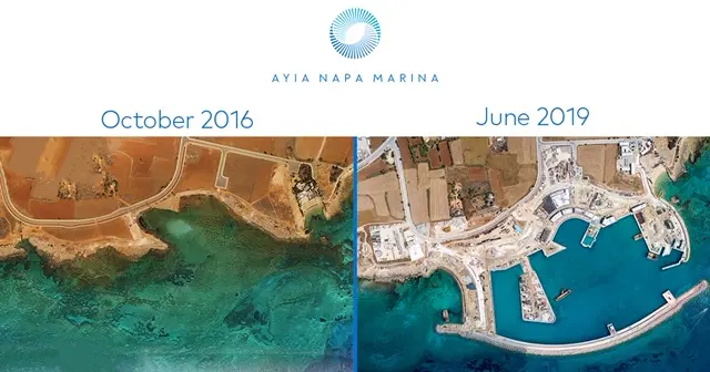 Σταθερά προχωρούν οι εργασίας στην Μαρίνα Αγίας Νάπας