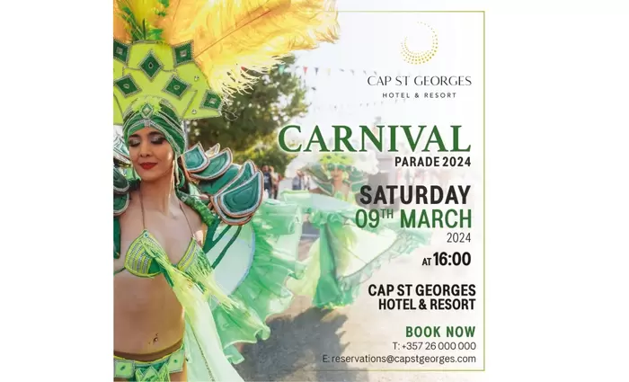 Καρναβαλίστικη παρέλαση στο Cap St Georges Hotel