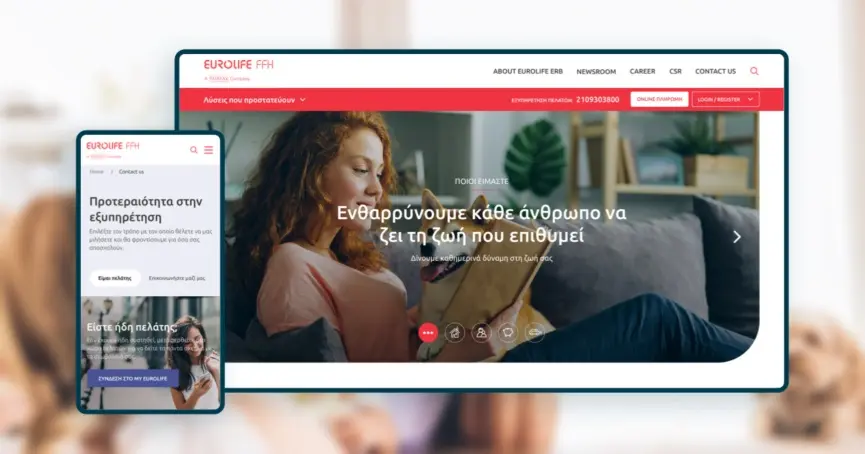 Ανασχεδίαση του κεντρικού corporate website της Eurolife FFH από την Wedia
