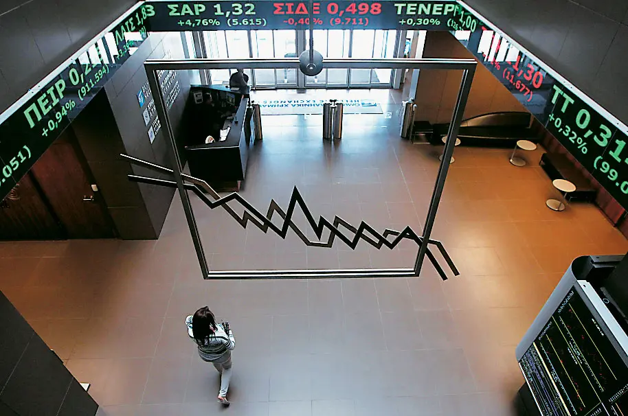 Πτωτικά κινείται η ελληνική χρηματιστηριακή αγορά 
