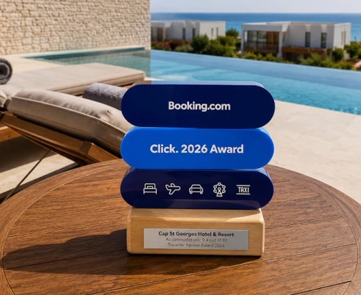 Το Cap St Georges Hotel & Resort στα Booking.com Click. EMEA 2026 Partner Spotlight Awards